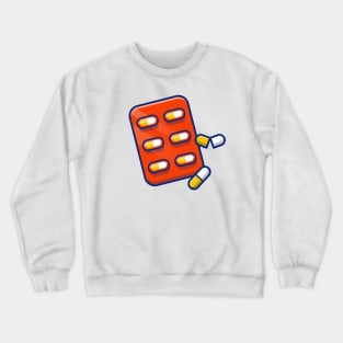 Capsule Pills Strip Crewneck Sweatshirt